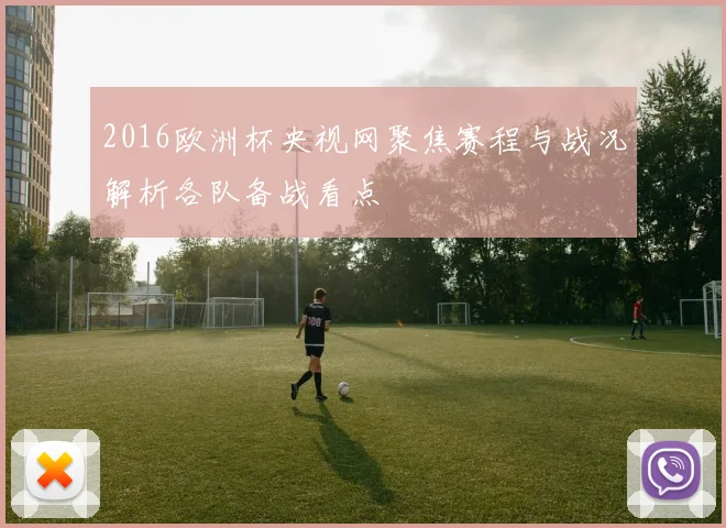 2016欧洲杯央视网聚焦赛程与战况解析各队备战看点